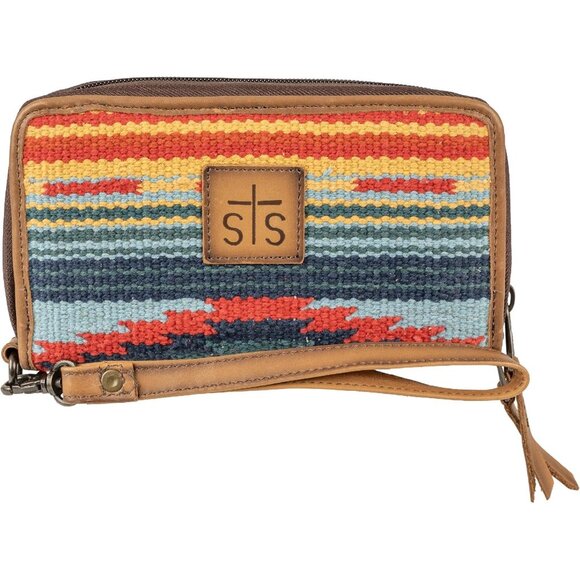 Women's Leather Serape Kacy Organizer Compact Stylish Travel Purse